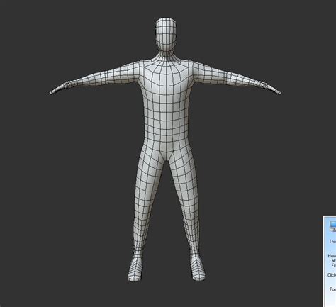 3d Model Low Poly Base Human Male Character Asset