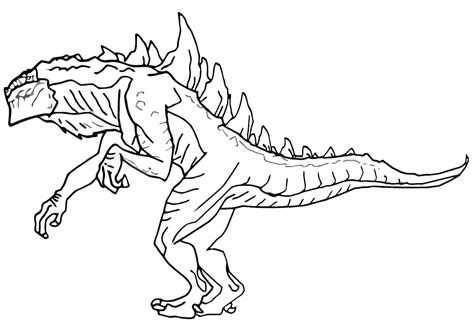 Godzilla Coloring Pages Sketch Coloring Page