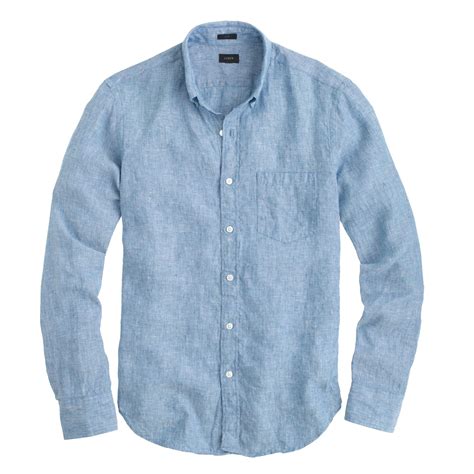 Jcrew Délavé Irish Linen Shirt In Blue For Men Amalfi Blue Lyst