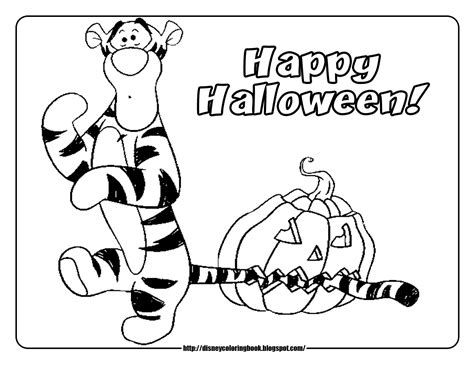 Pooh And Friends Halloween 2 Free Disney Halloween Coloring Pages