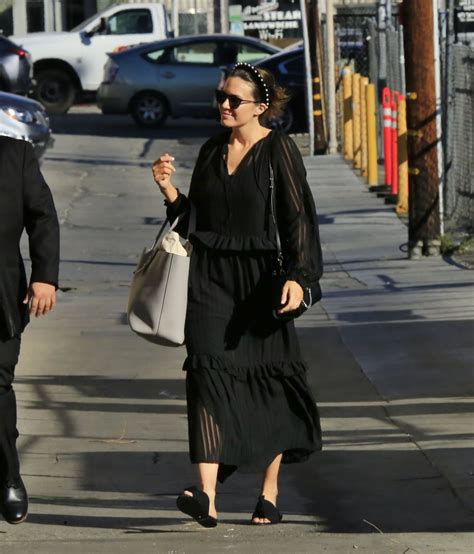 Mandy Moore Arriving To Kimmel Studio Celebmafia