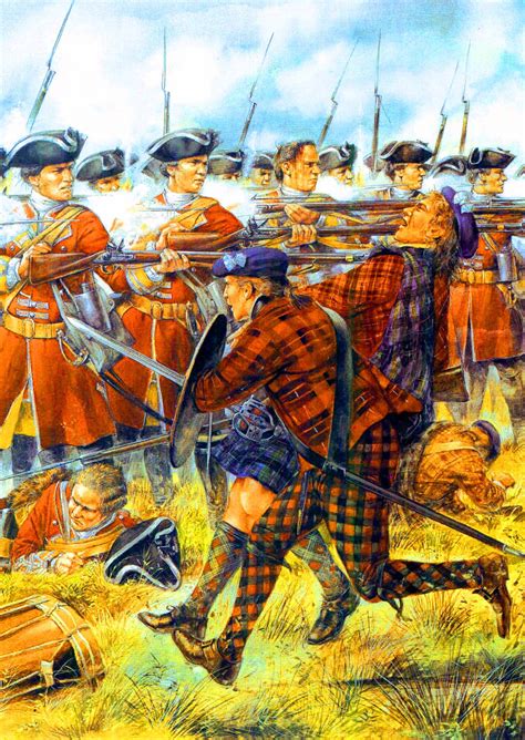 British 37th Foot At The Battle Of Culloden 1746 Scottish Warrior