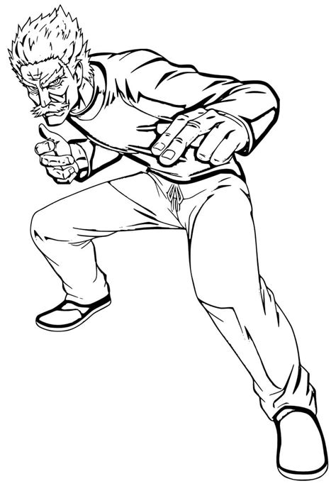 One Punch Man Coloring Pages Animecoloringpages