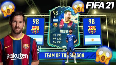 Omg I Packed Tots 98 Lionel Messi Fifa 21 Player Review Youtube