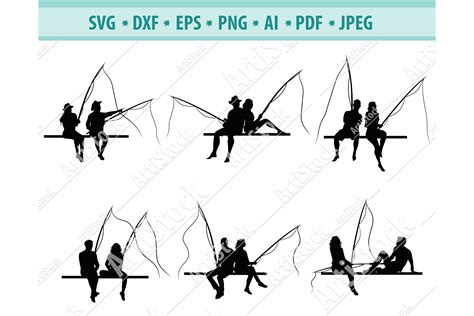 Couple fishing svg, Fishing Svg, Love vacation Eps, Dxf, Png (977060) | Cut Files | Design Bundles