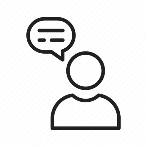 Conversation Person Speaking Talking Icon