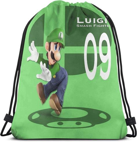 Smash Ultimate Luigi 09 Sport Bag Gym Sack Drawstring
