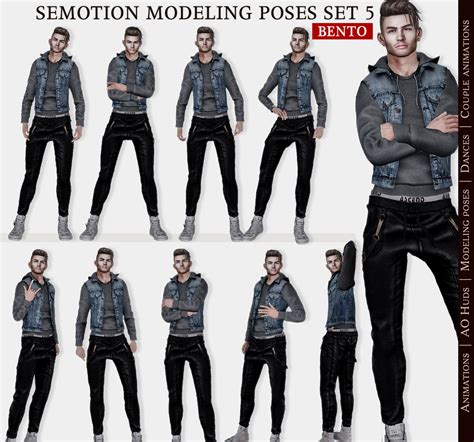 Semotion Male Bento Modeling Poses Set 05 10 Modeling Po