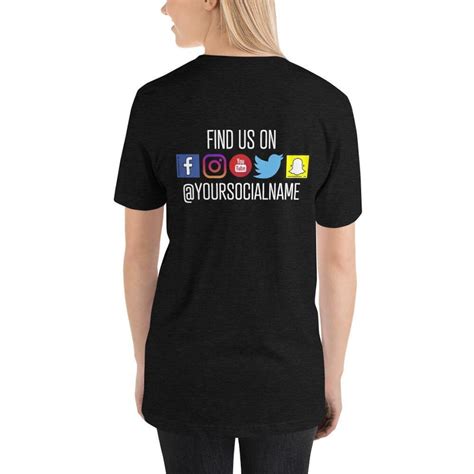 Custom Social Media Shirt Custom Shirts Instagram T Shirt Etsy
