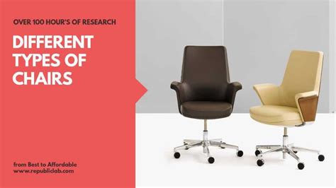 Executive office chairs, task office chairs, operator office chairs, cantilever office chair, ergonomic office. 15 Different Types of Chairs and Their Uses