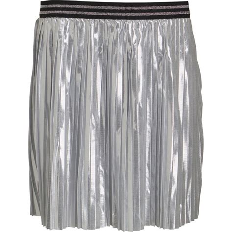 Buy Minoti Junior Girls Redsox Pleated Foil Skirt Silver