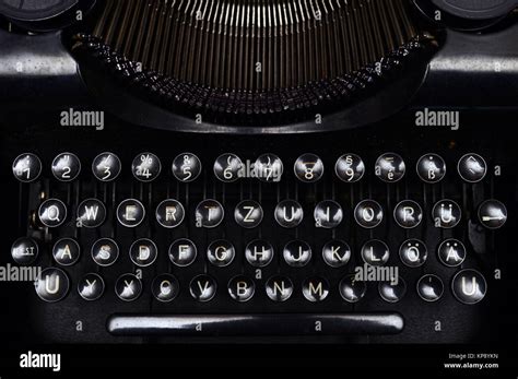 Vintage Typewriter Keyboard Stock Photo Alamy