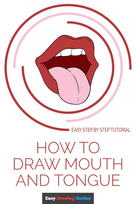 How To Draw A Mouth And Tongue Really Easy Drawing Tutorial