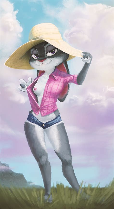 Rule Anthro Breast Breasts Bunny Clothed Clothing Digital Media Artwork Disney