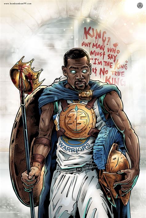 Kevin Durant Kingslayer Illustration Basketball Art Nba Art Nba