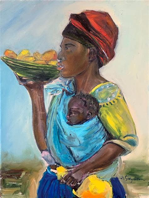 Original Oil Painting On Canvas 12 16 Inch African Woman Etsy
