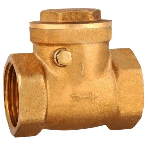 Female Thread Brass Non Return Swing Check Valve 232psi Prevent Water