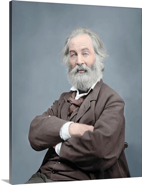 Walt Whitman Portrait American Civil War 1861 1865 Wall Art Canvas