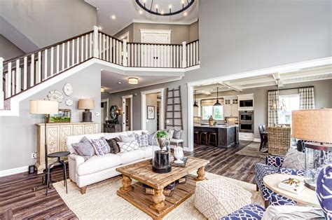 Parade Of Homes Trinity Homes Farm House Living Room Great Rooms
