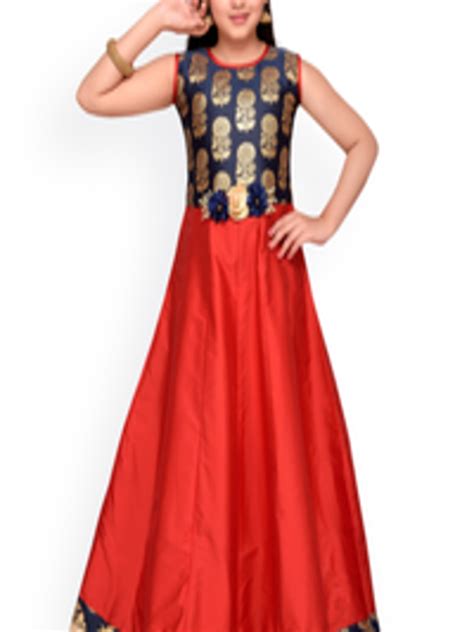 Buy Adiva Girls Red Printed Maxi Dress Dresses For Girls 2067859 Myntra