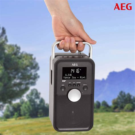 Aeg Dr 4149 Portable Radio Dab Fm Aux Rechargeable Black