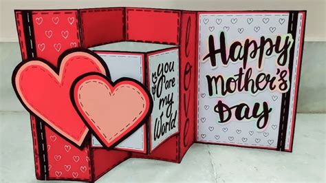 Diy Mothers Day Card Handmade Card For Mothers Day How To Make Card