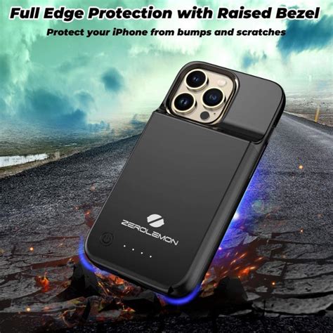 Zerolemon 5000mah Battery Case For Iphone 13 And Iphone 13 Pro Mobile