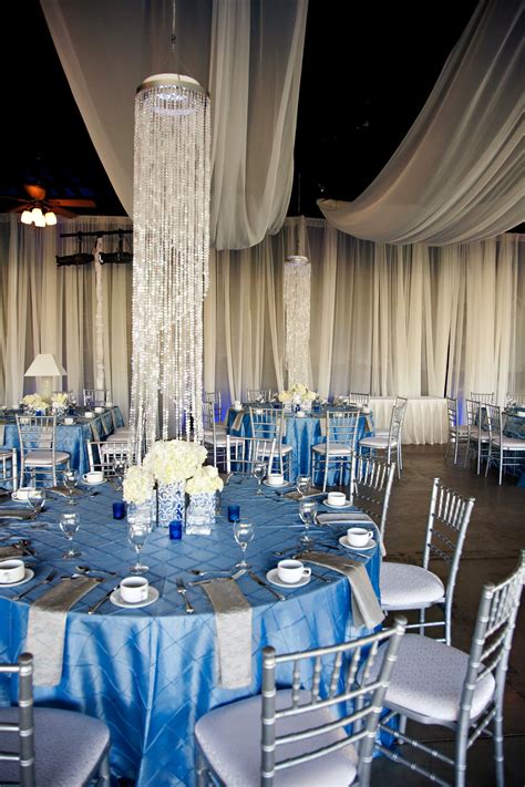 Elegant Spring Wedding With Blue Silver Ivory Wedding Color Palette