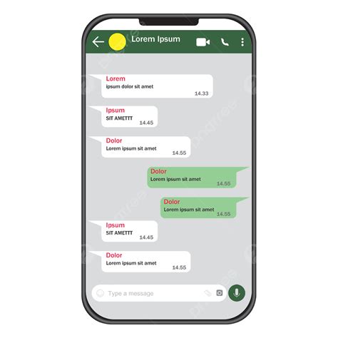 Whatsapp Chat Vorlage Mit Smartphone Vorlage Zum Kostenlosen Download
