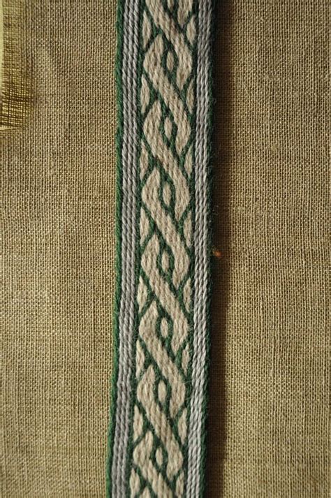 Birka Motif Tablet Woven Braid Belttrim Based On Birka Finds