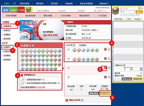 大ａ請各位好朋友留意 由於主機更新，本開獎網頁將起移至新網址 3000.biga.com.tw 或由首頁連結進入 請記得加入「我的最. 購買六合彩示範 - 使用指引 - 網上投注服務「投注區」 - 香港賽馬會