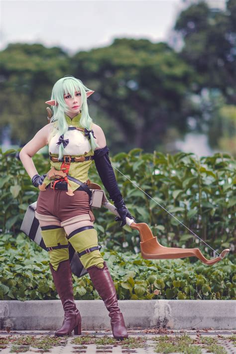 Yeet Got A Full Body Picture Of My High Elf Archer Cosplay From The Con~ Rgoblinslayer