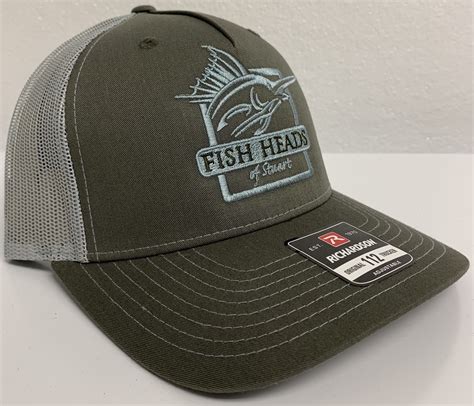 Fish Heads Embroidered Trucker Hat Richardson 112 Fish Heads Of Stuart