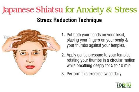 In my efforts to figure out ways to manage stress, i've compiled a list of 170 stress management techniques that you can implement in your life to help keep the stress in your life to a minimum. Japanese Shiatsu Self-Massage Techniques for Pain Relief ...