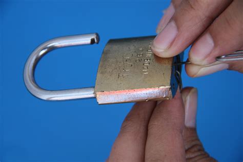 3 ways open a lock with safety pin youtube. How to Pick a Lock Using a Paperclip: 9 Steps (with Pictures)