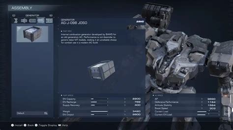 Armored Core 6 All Stats In Ac6 Explained Dot Esports