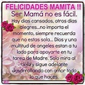 Lista 96+ Foto Frases Cortas Para Felicitar A Una Madre Por Su ...