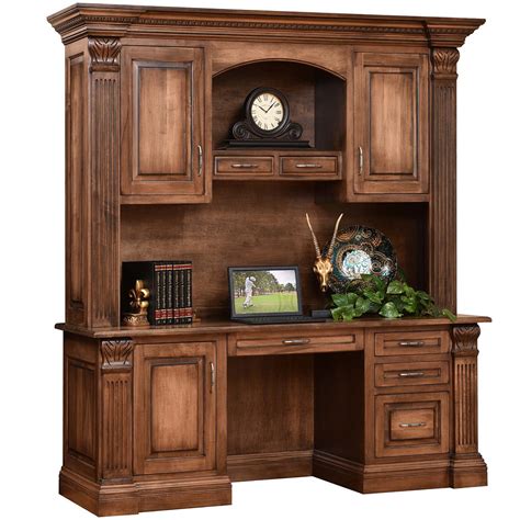 Montereau Amish Desk And Hutch Amish Office Furniture Cabinfield