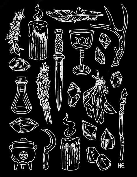 Witchy Things Witchy Wallpaper Witchy Illustration Witchy Drawing