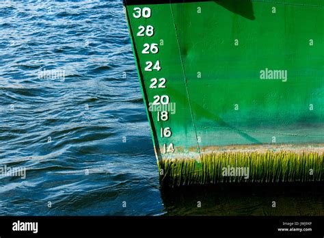 Ship Waterline Close Up View Stock Photo Alamy