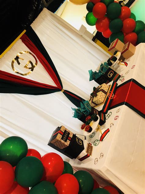 Gucci Themed Party Birthday Party Food 16th Birthday Party Birthday