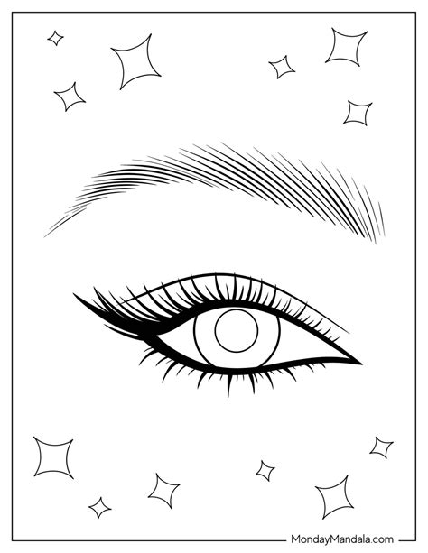 Eye Coloring Pages Explore The Beauty Of Eyes With Fun Coloring