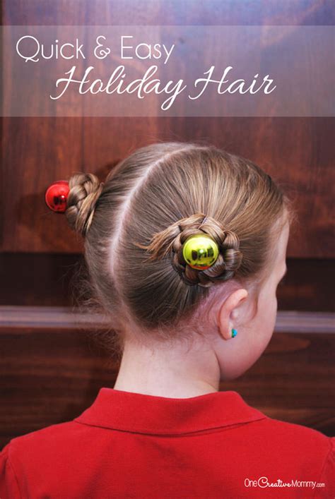 Simple Holiday Hair For Girls
