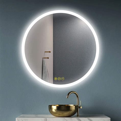 Buy Ai Lighting 60cm Round Mirror With Lights Bathroom Led Circular Mirror Illuminated Anti Fog