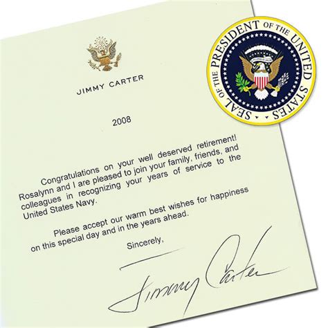 Letter Of Appreciation From Former President This Years Best T Ideas
