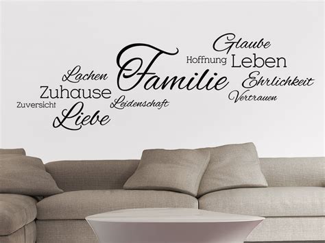 So entsteht eine ganz individuelle wandgestaltung. Wandtattoo Wortwolke Familie bei Homesticker.de