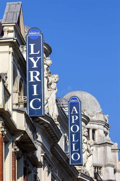 Lyric Theatre And Apollo Theatre On Shaftesbury Avenue In London Uk