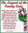 Printable Candy Cane Legend Poem | Candy cane legend, Candy cane story ...