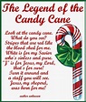 Candy Cane Legend Card Printable | Candy cane legend, Candy cane story ...