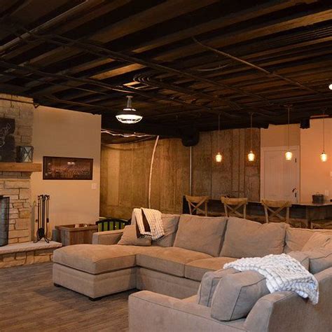 What to do with your basement ceiling, basement floors, and basement walls. 25 best basement exposed joist lighting images on ...